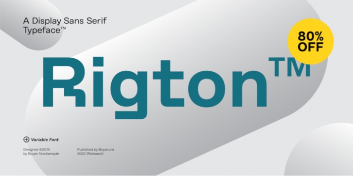 Rigton font preview