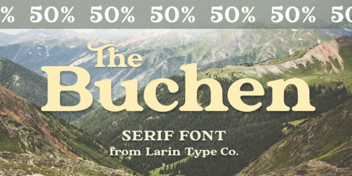 The Buchen font preview