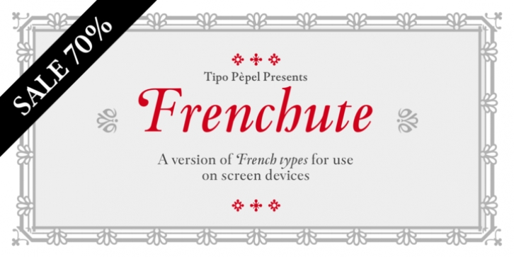 Frenchute font preview