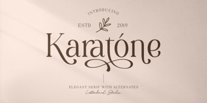 Karatone font preview