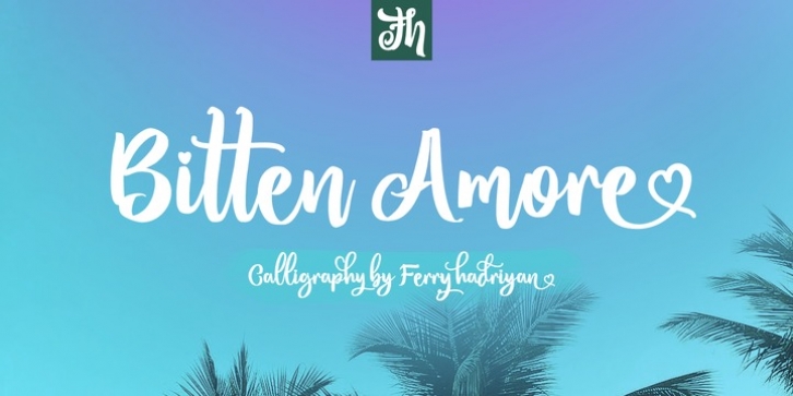 Bitten Amore font preview
