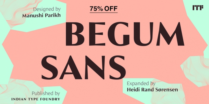 Begum Sans font preview