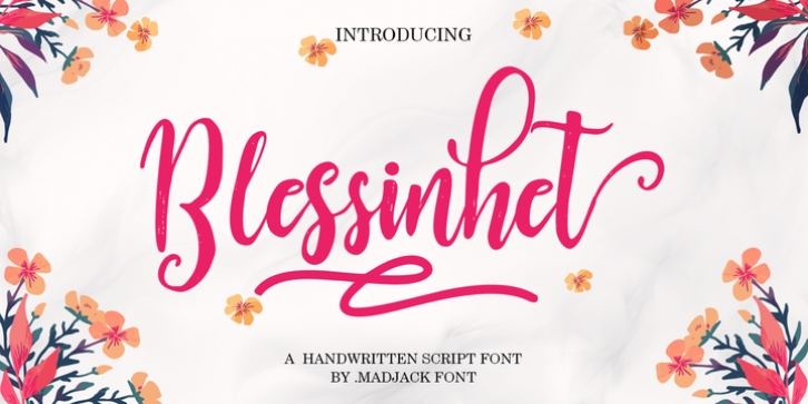 Blessinhet Script font preview