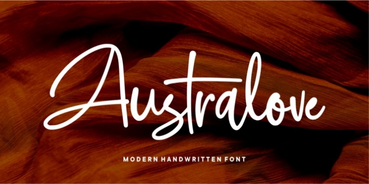 Australove font preview