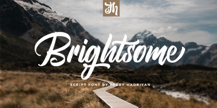 Brightsome font preview