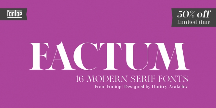 Factum font preview