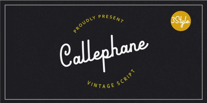 Callephane font preview