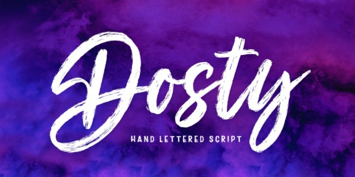 Dosty font preview