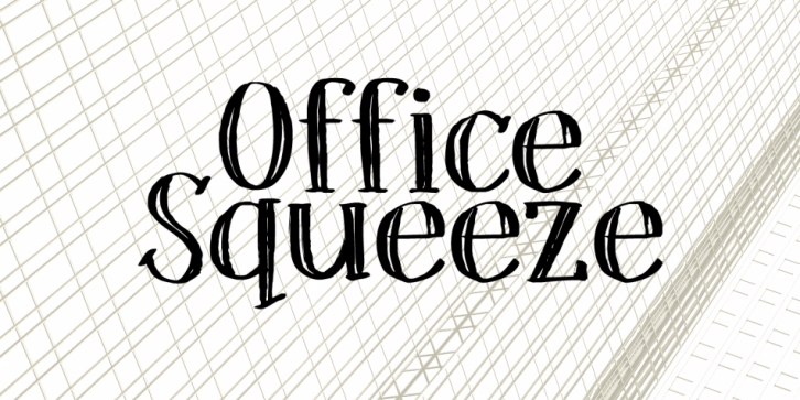 Office Squeeze font preview