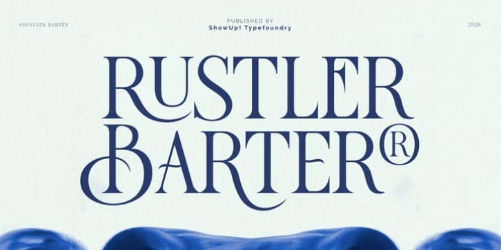 Rustler Barter font preview