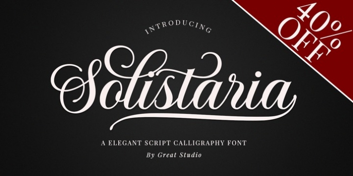 Solistaria Script font preview