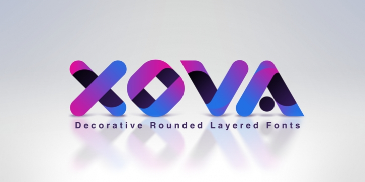 Xova Layered font preview