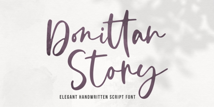 Donittan Story font preview