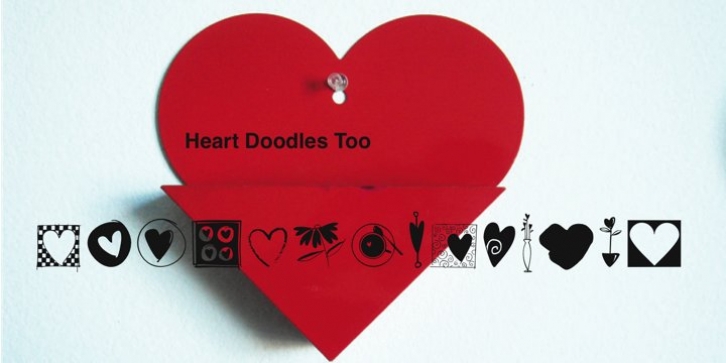 Heart Doodles Too font preview