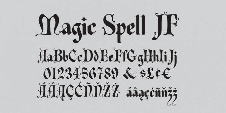 Magic Spell JF font preview