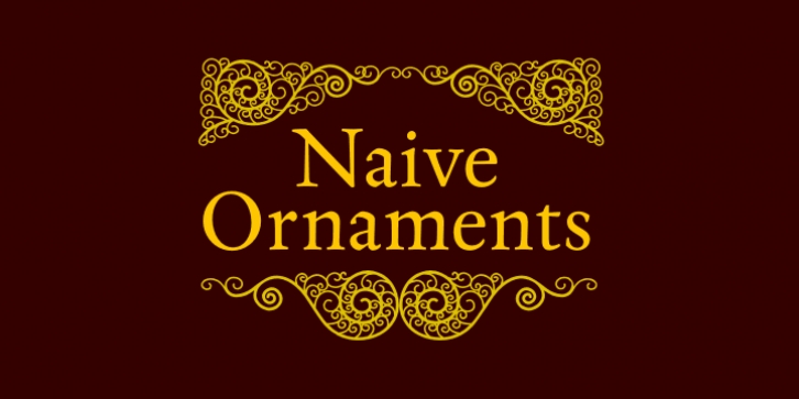 Naive Ornaments font preview