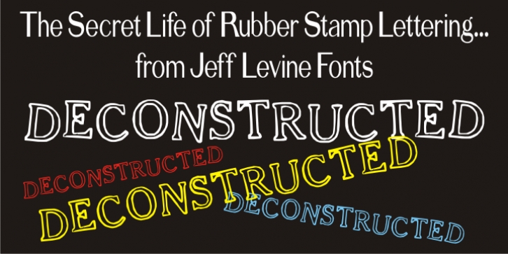 Deconstructed JNL font preview