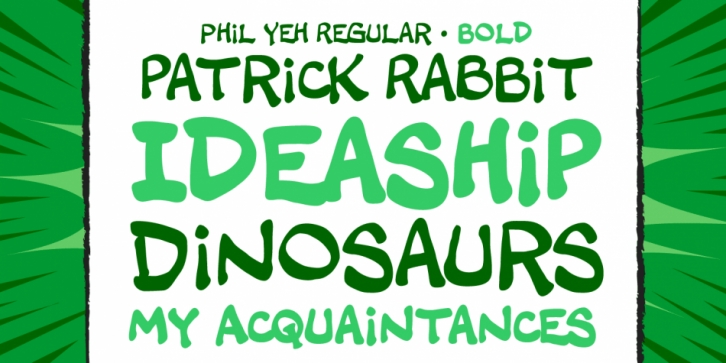 Phil Yeh font preview