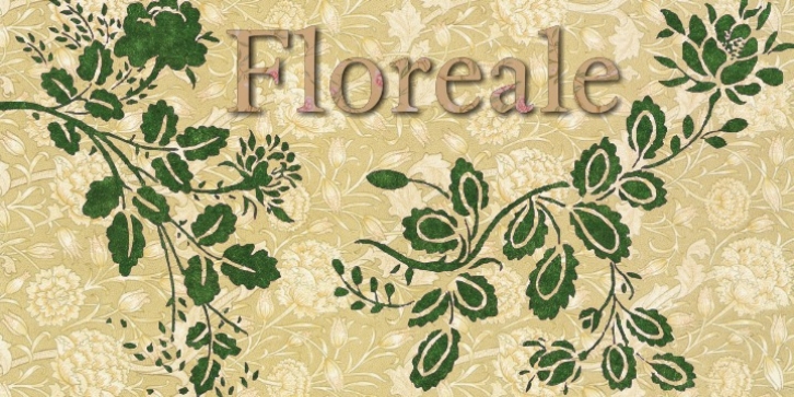 Floreale font preview