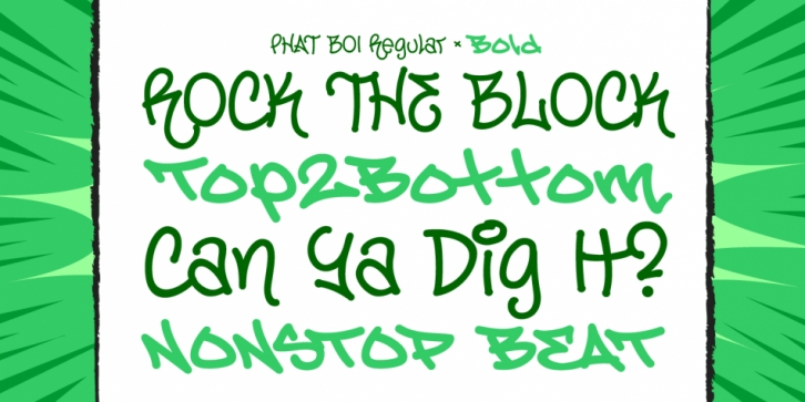 Phat Boi font preview