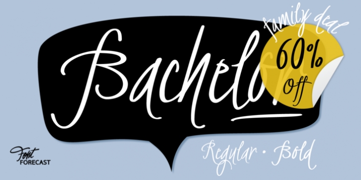 BachelorScript font preview