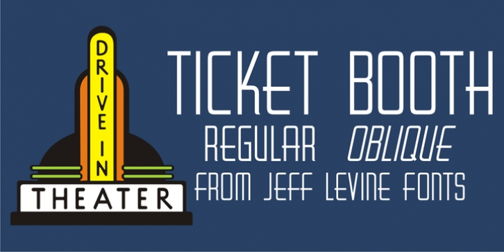 Ticket Booth JNL font preview