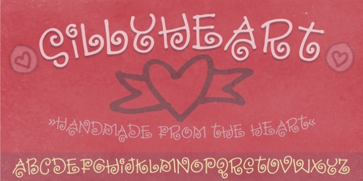 Sillyheart font preview