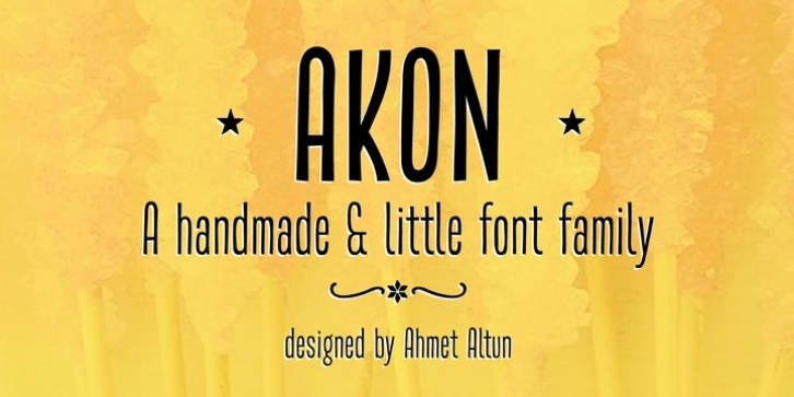 Akon font preview