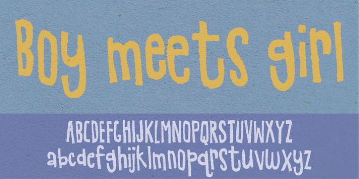 Boy Meets Girl font preview