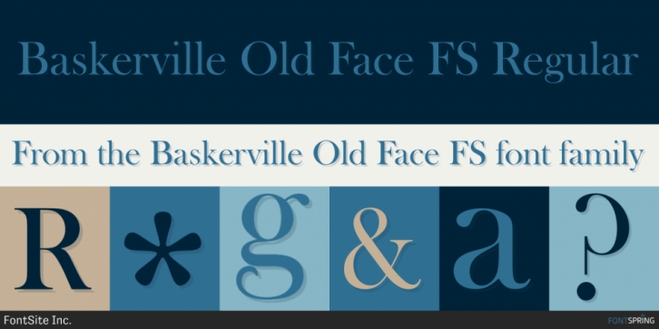 Baskerville Old Face FS font preview