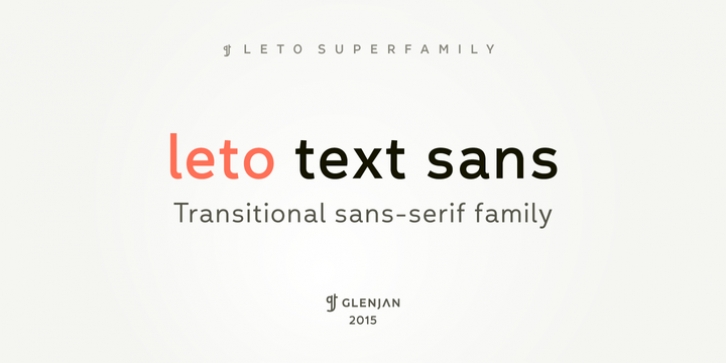 Leto Text Sans font preview