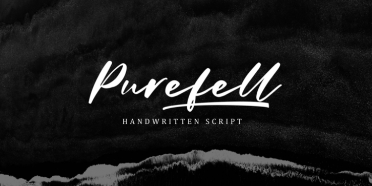 Purefell Script font preview