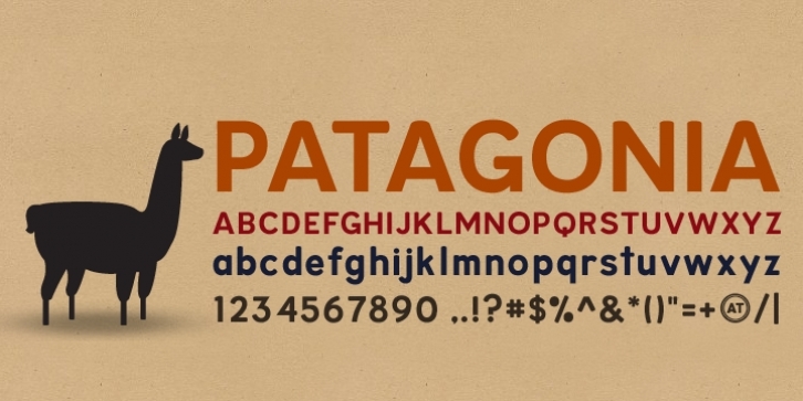 Patagonia font preview