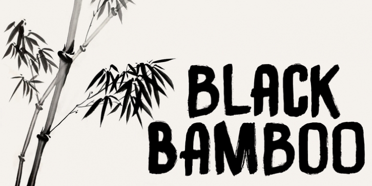 Black Bamboo font preview