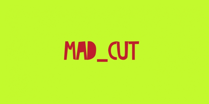 Madcut font preview