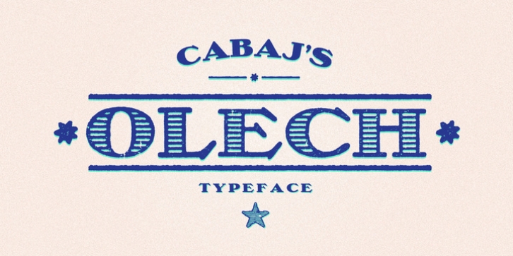 Olech font preview