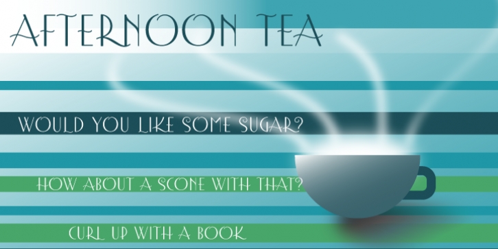 Afternoon Tea font preview