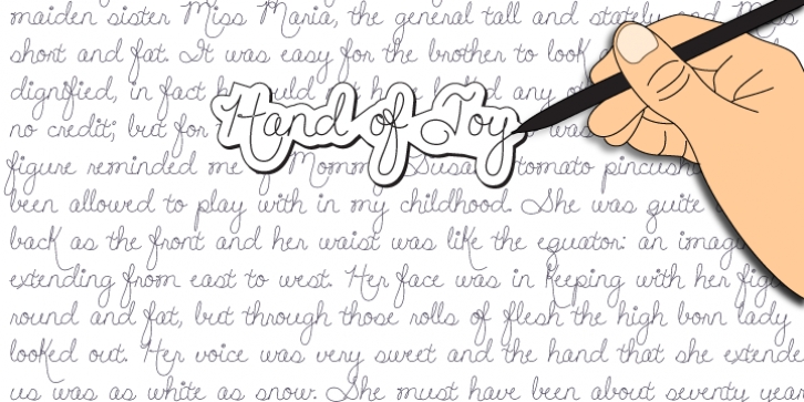 Hand Of Joy font preview