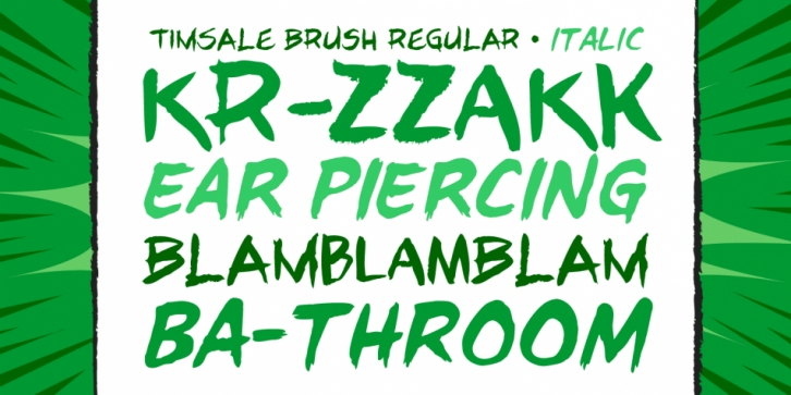 Tim Sale Brush font preview