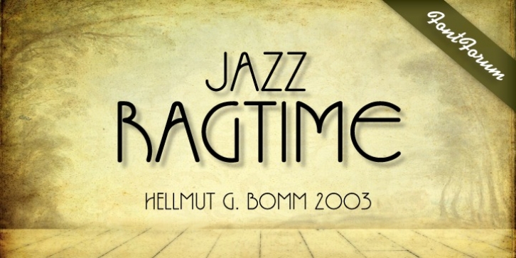 Jazz Ragtime font preview