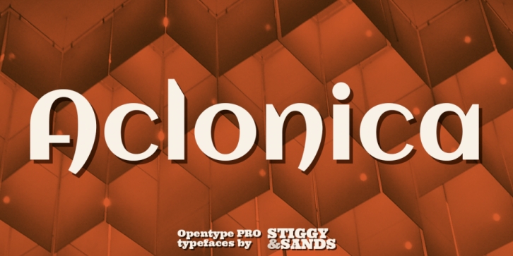 Aclonica Pro font preview