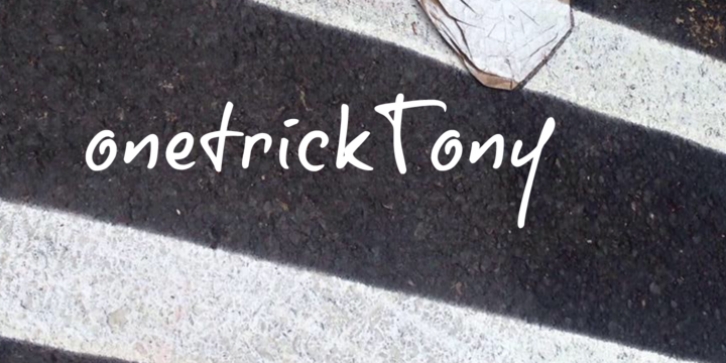 onetrickTony font preview