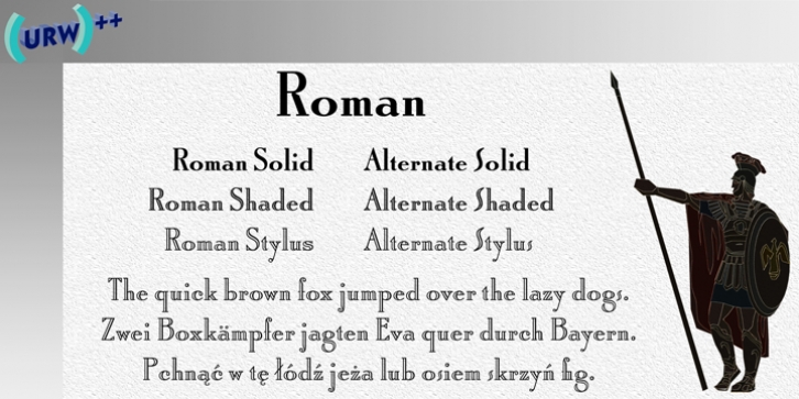 Roman Stylus font preview