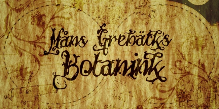Botanink font preview