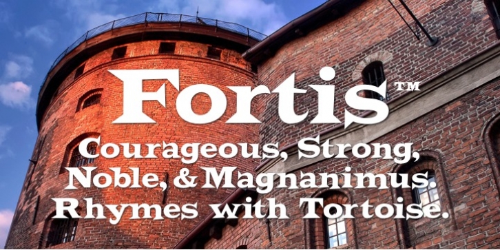 Fortis font preview
