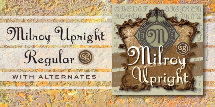 Milroy Upright SG font preview