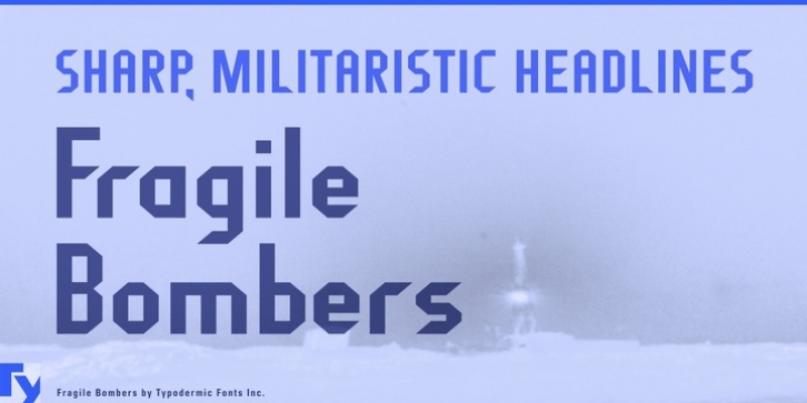 Fragile Bombers font preview