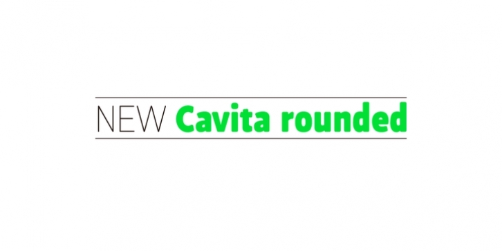 Cavita Rounded font preview