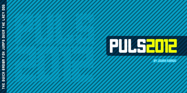 Puls 2012 font preview
