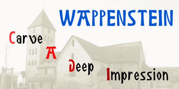 Wappenstein font preview